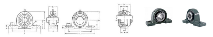 ABEC-5 UKP317 корпус блока подушки 75*221*420 мм для транспортировочного оборудования 8