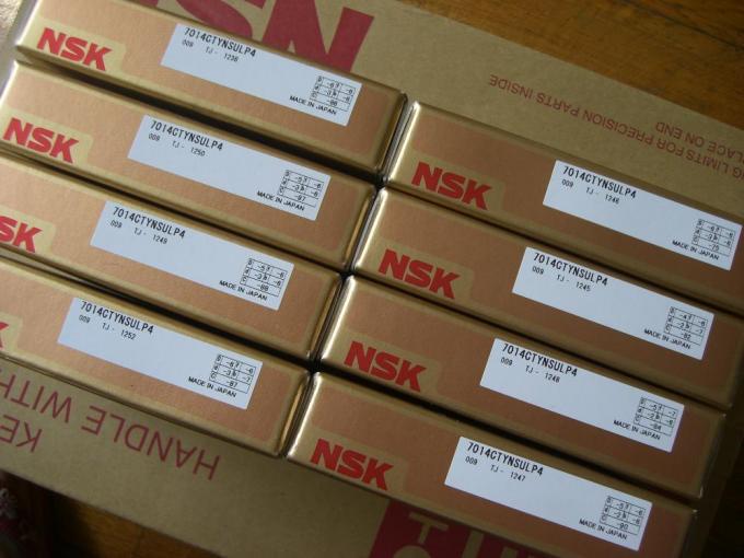 Угловые подшипники шпинделя механического инструмента шаровых подшипников NSK 7014CTYNSULP4 контакта 5