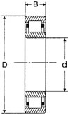 АБЭК -3 МРДЖ подшипник ролика одиночной строки 3.1/4 дюймов цилиндрический 0